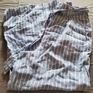 MAX studio wide leg linen pants size xs